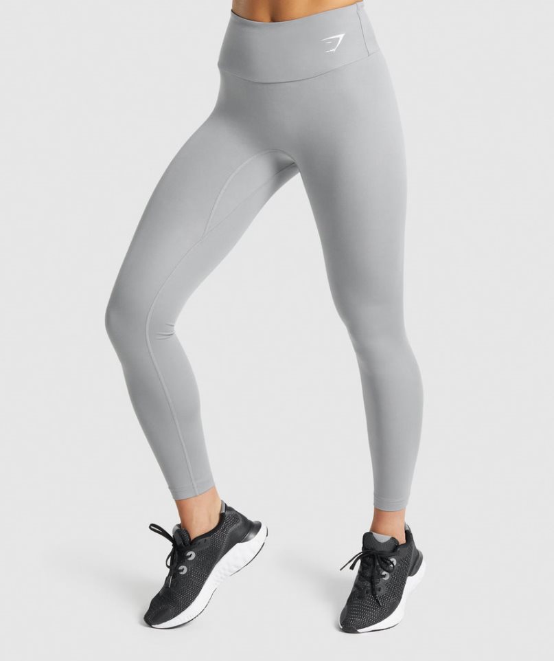 Women\'s Gymshark Training Leggings Grey | NZ 6BIDOS